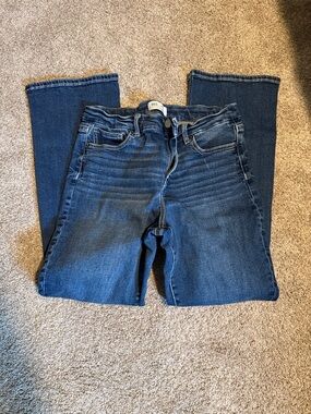 BKE Women's Dark Indigo Wide Leg Jeans